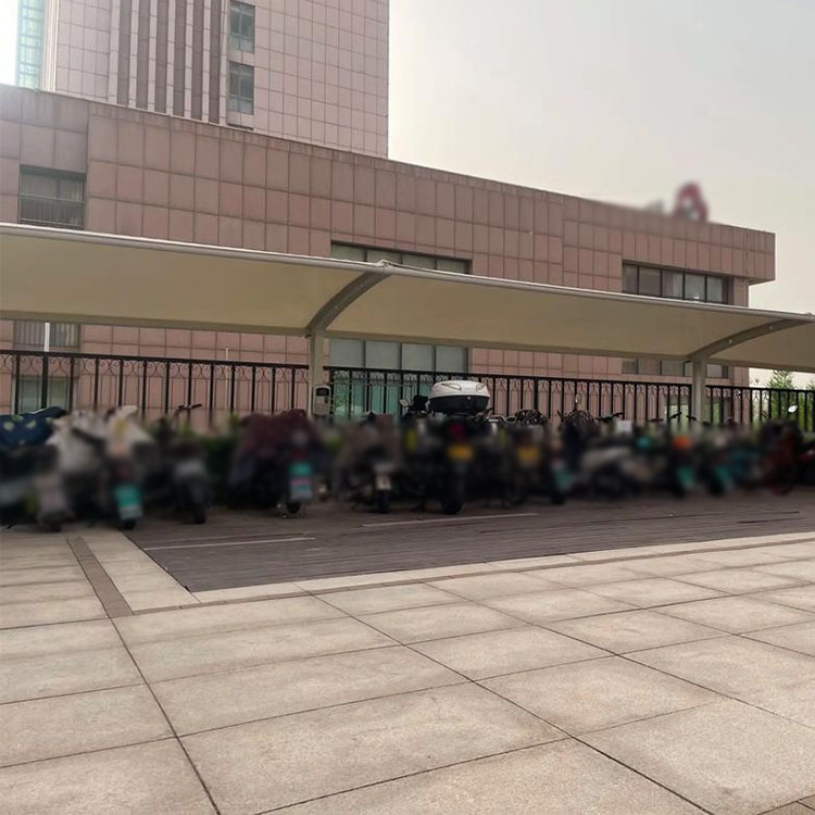 红河县膜结构电动车棚